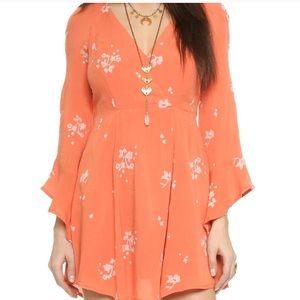 Free people orange dress